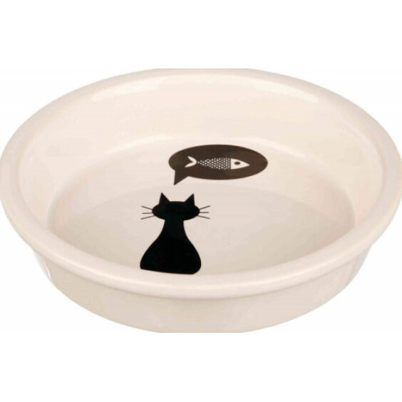 Gamelle motif chat et poisson