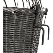 Panier avant vélo poly rotin avec fixation