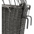Panier avant vélo poly rotin avec fixation