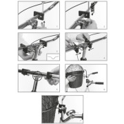 Panier avant vélo poly rotin avec fixation