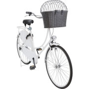 Panier avant vélo poly rotin avec fixation