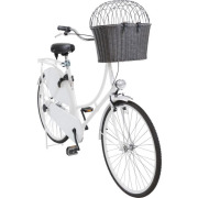 Panier avant vélo poly rotin avec fixation