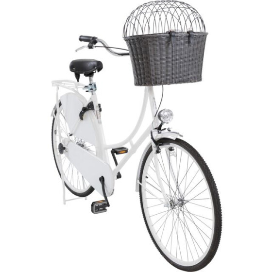 Panier avant vélo poly rotin avec fixation