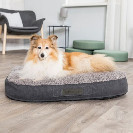 Coussin XXL ovale Vital Bendson gris, déhoussable