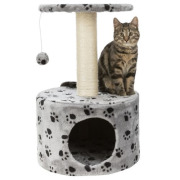 Petit arbre à chat et chaton Toledo gris