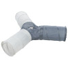 Triple tunnel de jeu nylon pour chat extérieur