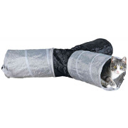 Triple tunnel de jeu nylon pour chat extérieur