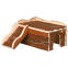 Maisonnette en bois pour rongeur et lapin nain