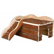 Maisonnette en bois pour rongeur et lapin nain