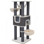 Grand arbre à chat : hamac, XXL, solide, 174 cm