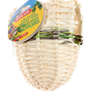 Nid pagode en osier pour oiseau exotique