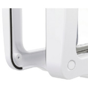 Chatière 4 positions à fermeture magnétique blanche