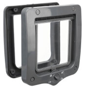 Chatière 4 positions à fermeture magnétique grise