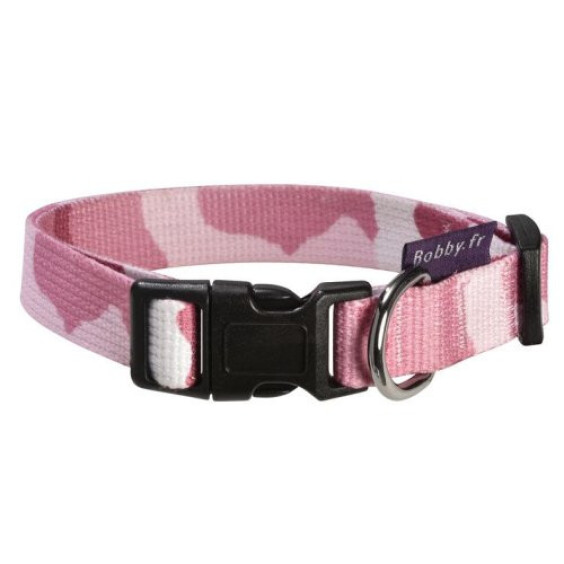Collier camouflage rose