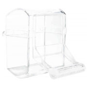 Mangeoire oiseau avec perchoir en plastique 