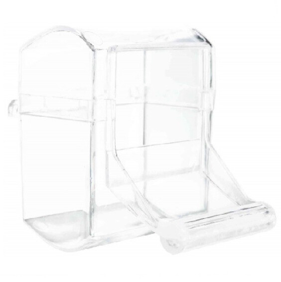 Mangeoire oiseau avec perchoir en plastique 70 ml