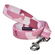 Laisse camouflage rose