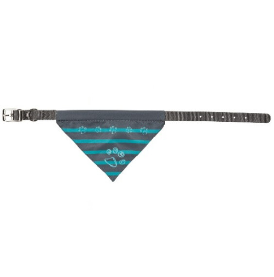 Collier avec foulard gris