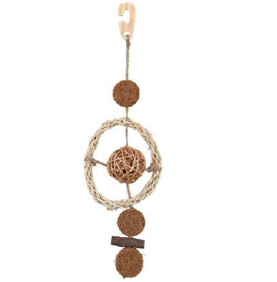 Jouet naturel sur corde de sisal