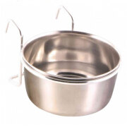 Mangeoire oiseau acier inoxydable et support 