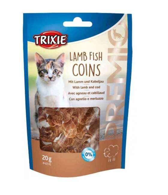 Friandise PREMIO Lamb Fish Coins 