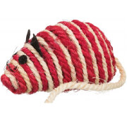 Souris en sisal avec herbe à chat