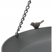 Abreuvoir mangeoire en métal à suspendre