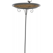 Abreuvoir mangeoire métal sur pied