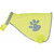 Gilet fluo pour chien, jaune