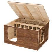 Maison avec râtelier à foin intégré