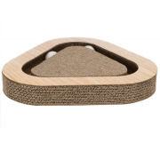 Plaque griffoir avec carton et balles pour chat