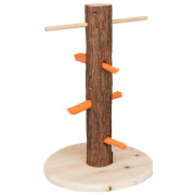 Tronc d'arbre avec aliments