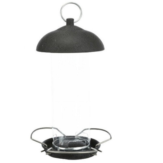 Mangeoire extérieure en métal noir