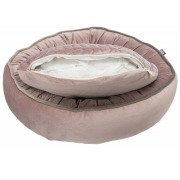 Panier lit Livia rose pour chien