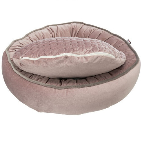 Panier lit Livia rose pour chien