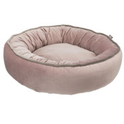 Panier lit Livia rose pour chien