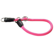 Collier corde rond Freestyle rose pour chien Hunter