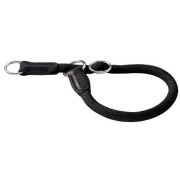 Collier rond en corde Freestyle noir pour chien Hunter