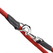 Laisse Freestyle 3 positions en corde rouge Hunter