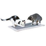 Tapis griffoir avec jouet suspendu chat