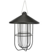 Support de boule de graisse avec toit pour oiseaux