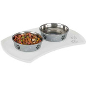 Set de table Blanc chat et chien