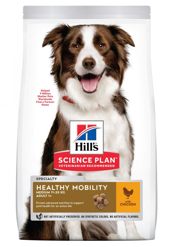 Hill's Science Plan croquettes Adult Healthy Mobility Medium sac de 12 kg