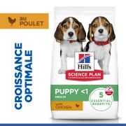 Hill's Science Plan croquettes Canine Puppy Medium Poulet