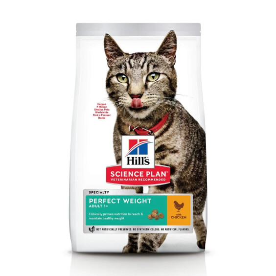 Hill's Science Plan croquettes Feline Adult Perfect Weight Poulet