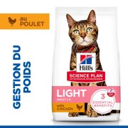 Hill's Science Plan croquettes Feline Adult Light Poulet