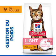 Hill's Science Plan croquettes Feline Adult Light Poulet