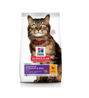 Hill's Science Plan croquettes pour chat mature Sensitive Stomach & Skin sac de 1,5 kg