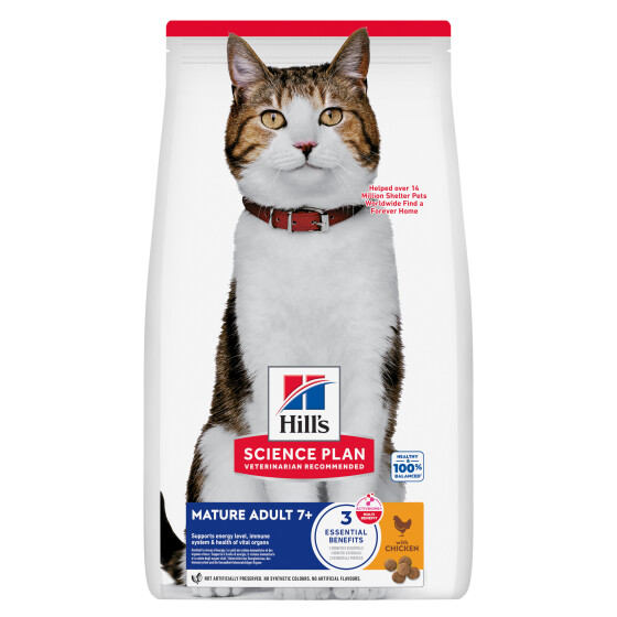 Hill's Science Plan croquettes pour chat senior poulet