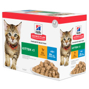 Hill's Science Plan sachet chaton Multipack Poulet & Poisson 12 x 85 g